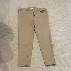 Madewell Tan Skinny Jeans Sleek Fit